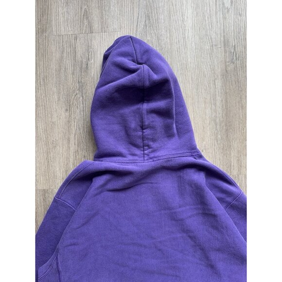 Rare Vintage Y2K Champion Reverse Weave Purple Hoodie Streetwear Sports Faded - Picture 10 of 14
